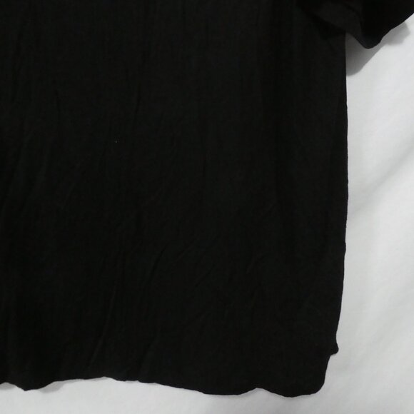 Unbranded | P2P 24 inches | Black U-Neck Top With Sequined Pocket - Picture 8 of 13